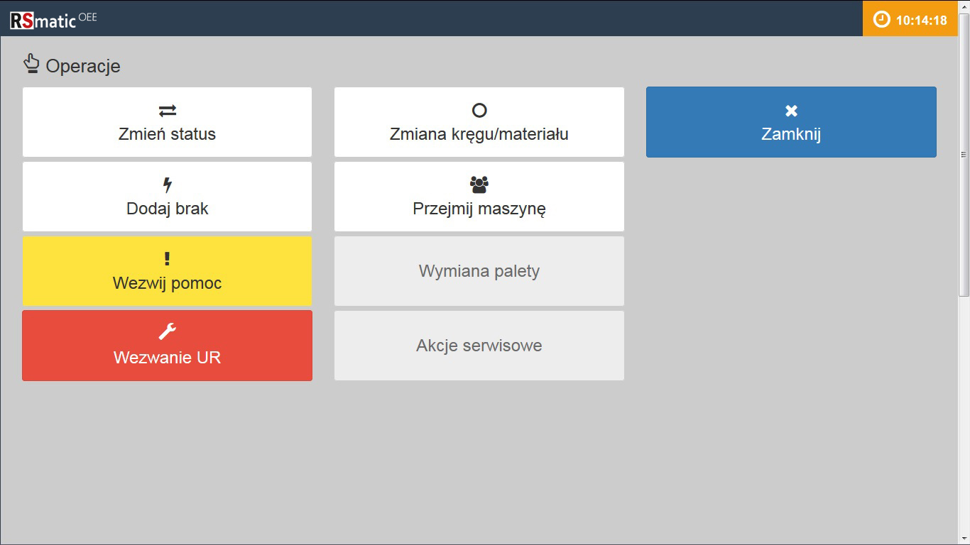 Panel -operacje